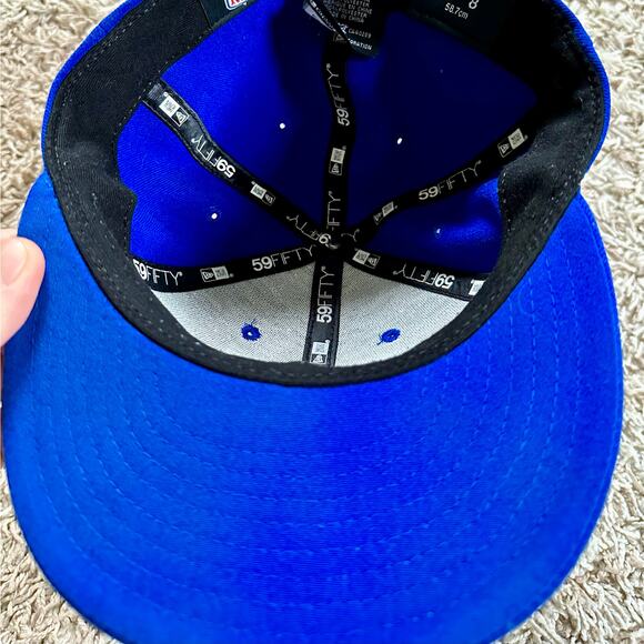 NFL New Era New York NY Giants Blue Snapback Cap Hat Men’s Size 7 3/8 58.7 cm - Picture 2 of 4